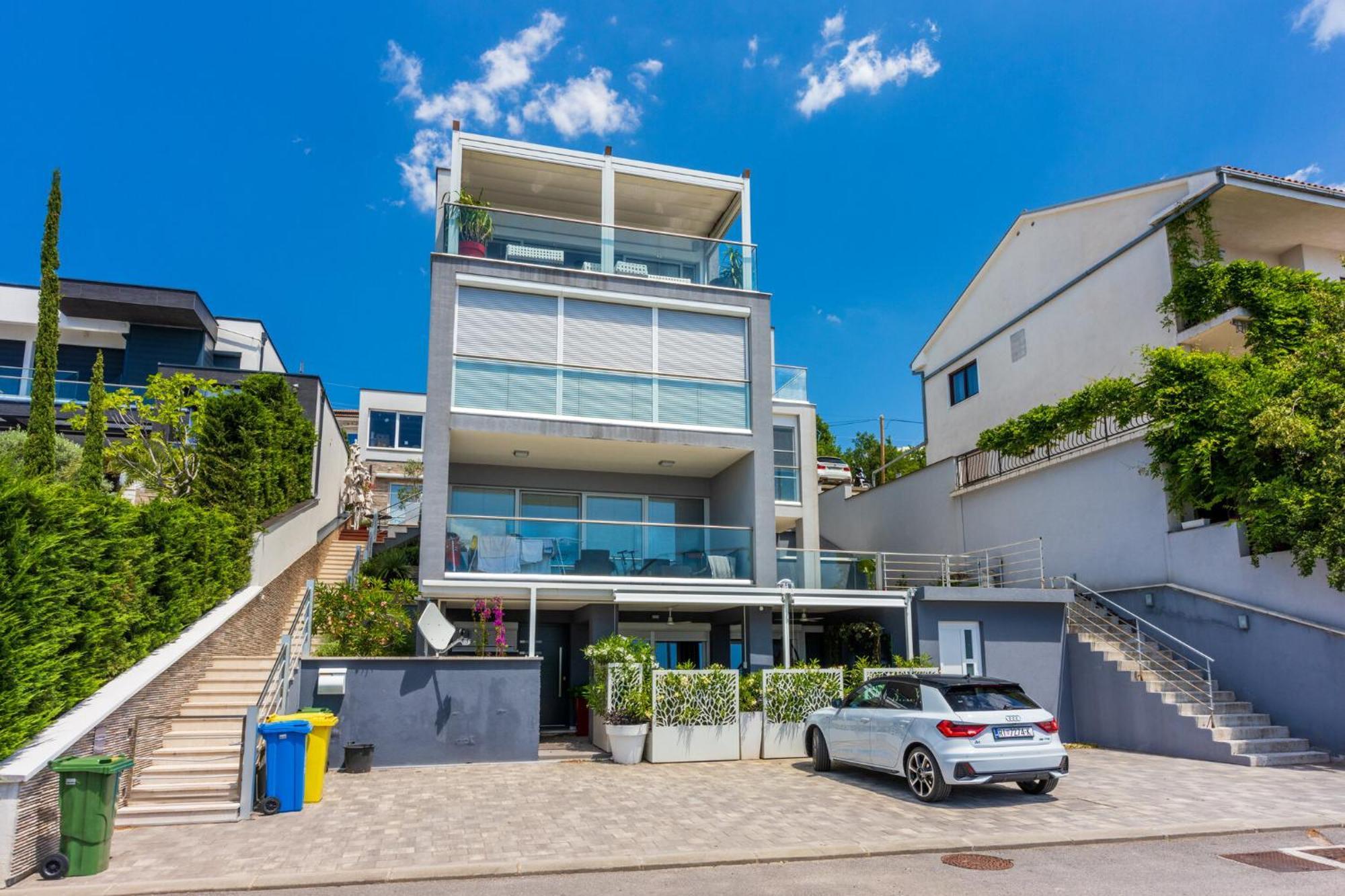 Panoramica Apartment With Whirlpool Crikvenica Dış mekan fotoğraf