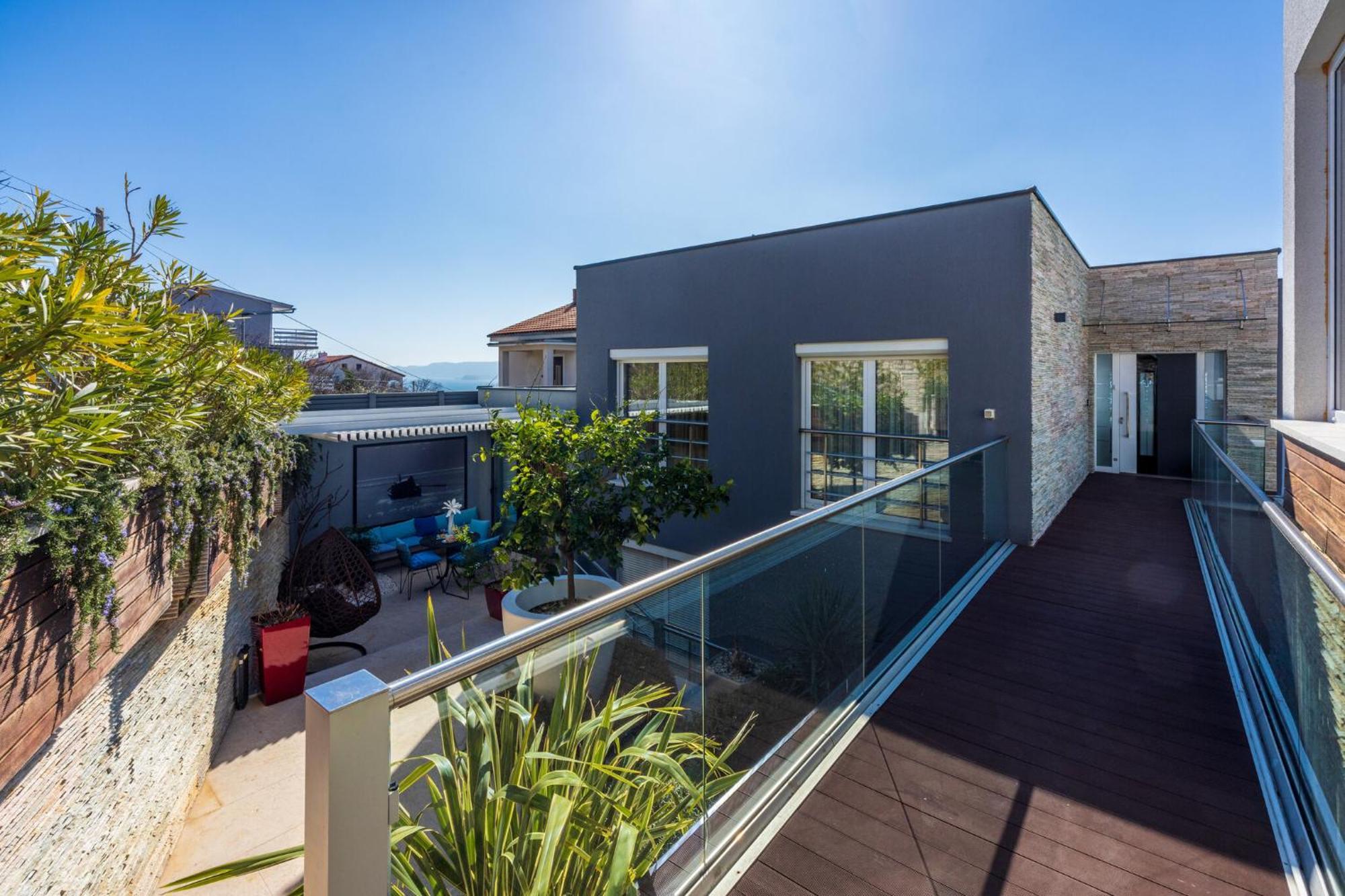 Panoramica Apartment With Whirlpool Crikvenica Dış mekan fotoğraf