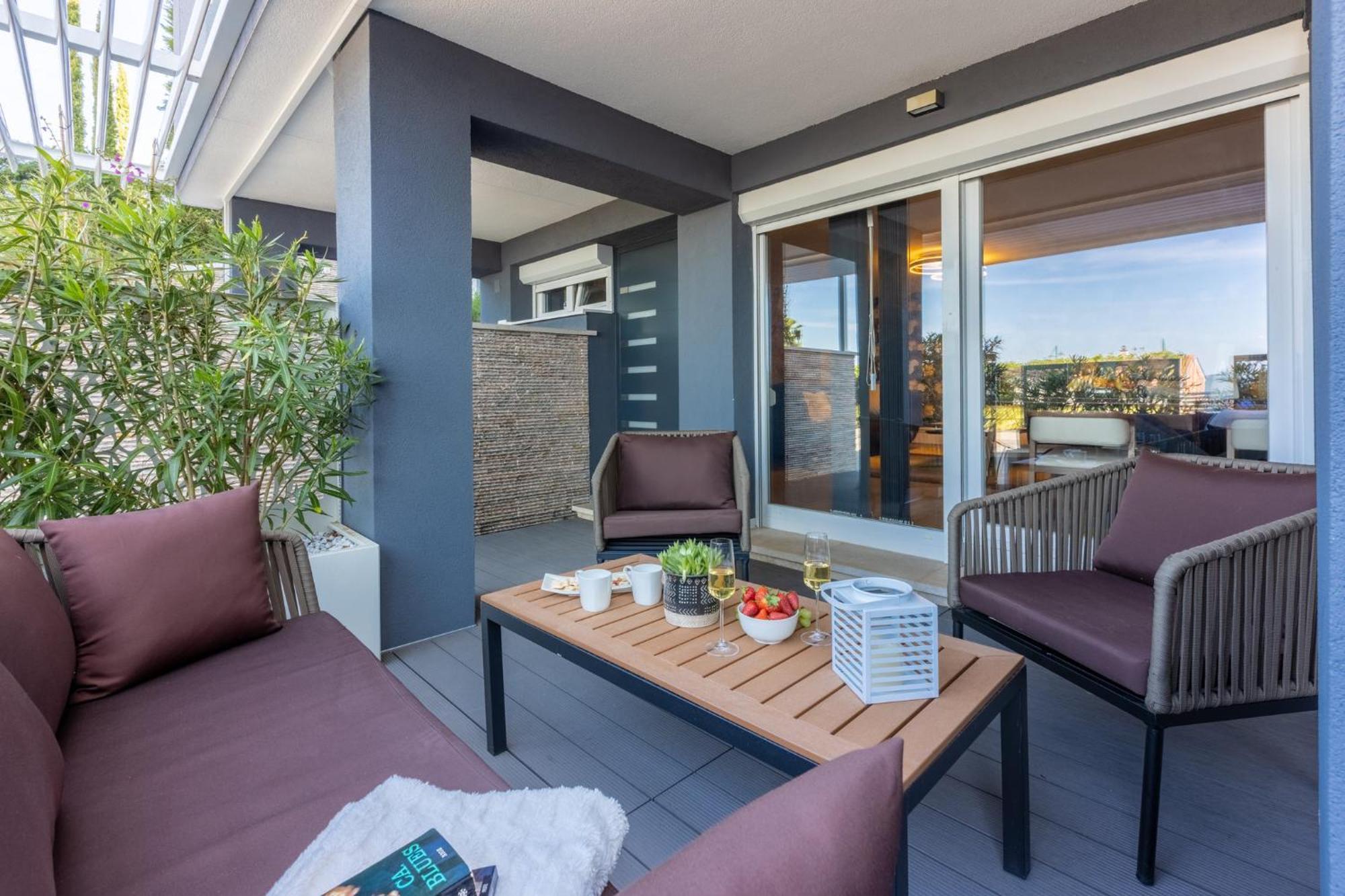 Panoramica Apartment With Whirlpool Crikvenica Dış mekan fotoğraf