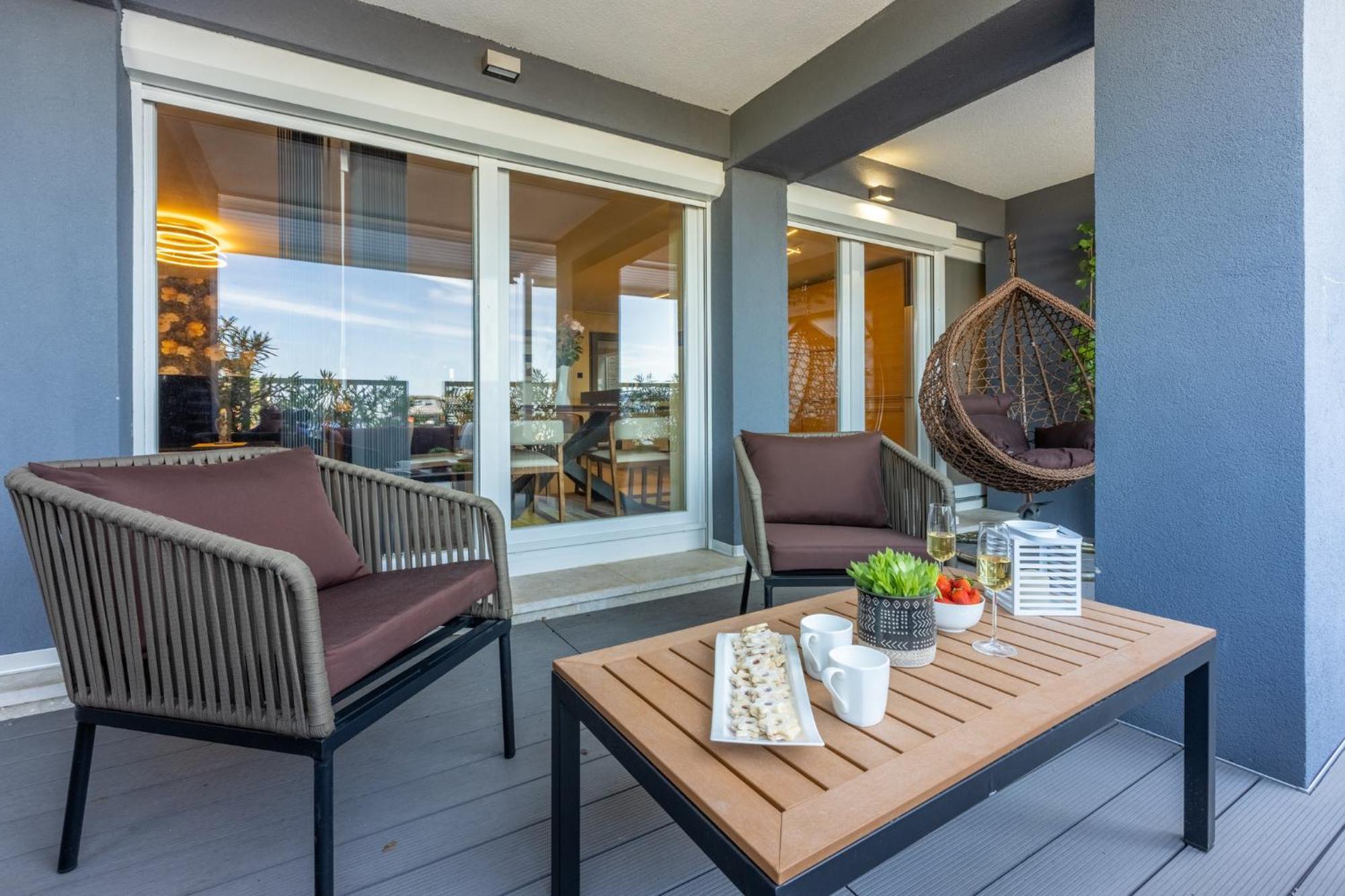 Panoramica Apartment With Whirlpool Crikvenica Dış mekan fotoğraf